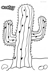 Cactus Printable Coloring Pages