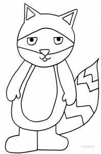 Coloring Pages of Raccoon