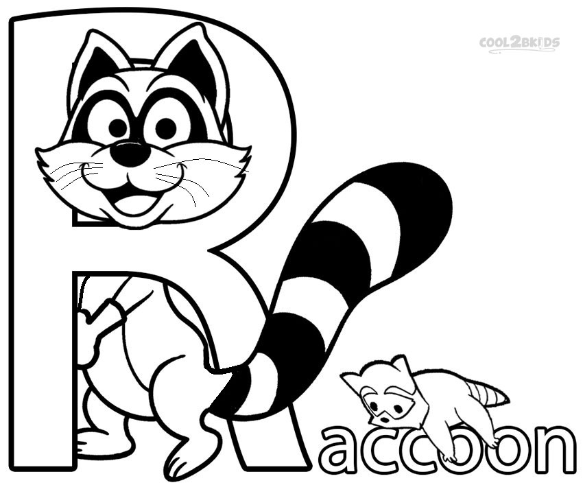 Printable Raccoon Coloring Pages For Kids