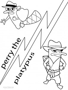 Perry the Platypus Coloring Page