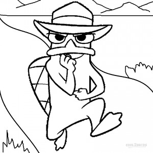 Perry the Platypus Coloring Pages for Kids