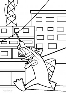 Perry the Platypus Coloring Pages to Print