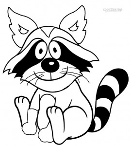 Raccoon Coloring Pages Printable