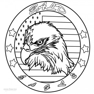 Bald Eagle Head Coloring Pages