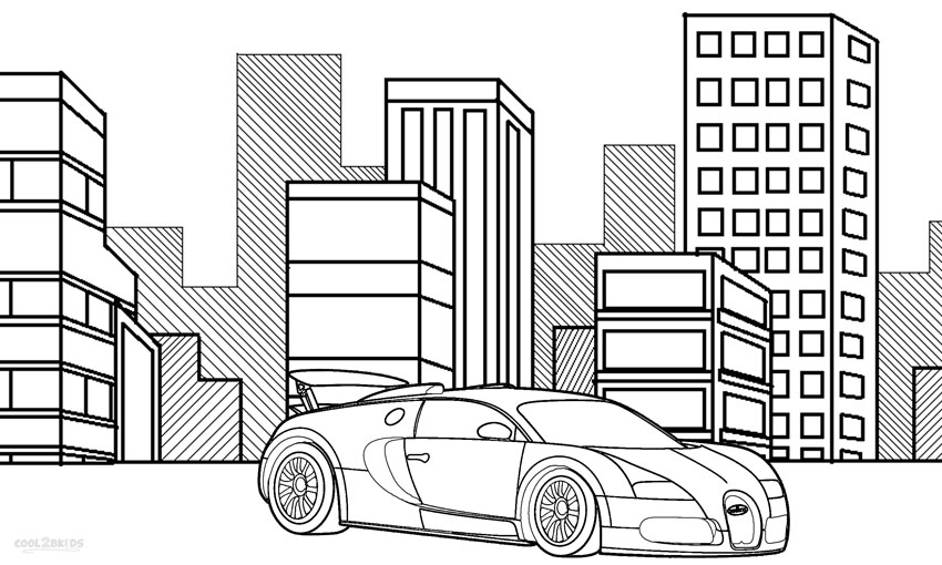 Printable Bugatti Coloring Pages For Kids