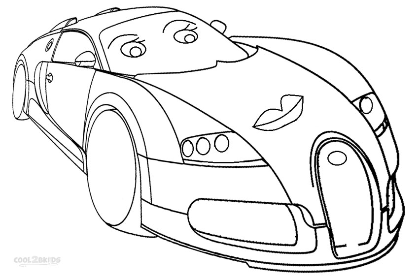 Printable Bugatti Coloring Pages For Kids