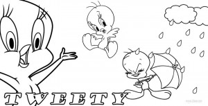 Coloring Pages of Tweety Bird