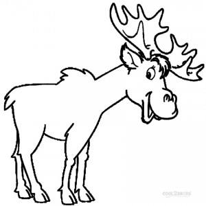 Free Printable Moose Coloring Pages