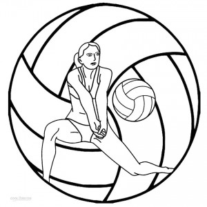 Free Volleyball Coloring Pages