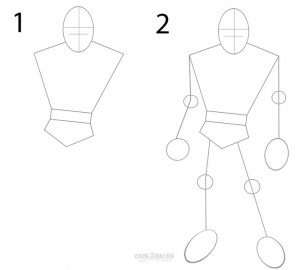 How to Draw Batman Step 1
