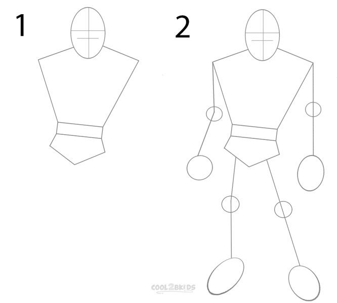 How to draw Batman (Step by Step Pictures)