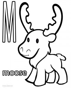 Moose Coloring Page