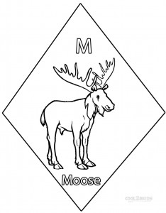 Moose Coloring Pages Printable