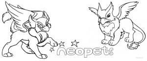 Neopets Coloring Pages