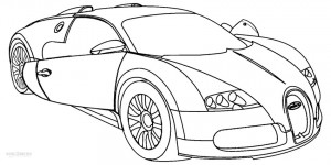 Printable Bugatti Car Coloring Pages