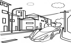 Printable Bugatti Coloring Pages