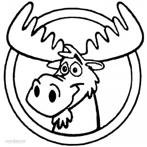 Printable Moose Coloring Pages