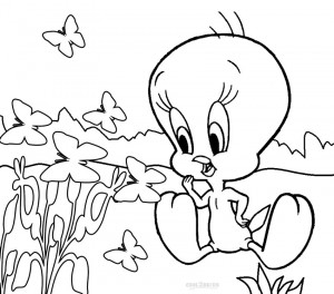 Tweety Bird Coloring Page