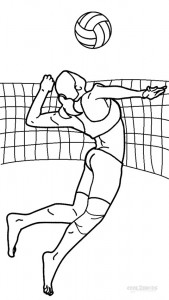 Volleyball Coloring Pages Printable