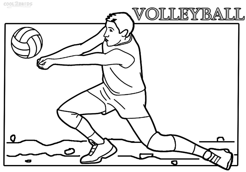 Volleyball Coloring Pages 5