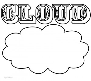 Cloud Coloring Pages