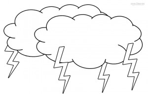 Printable Cloud Coloring Pages For Kids