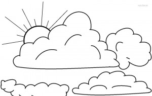 Cloud Coloring Pages to Print