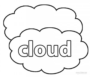 Cloud Coloring Sheet