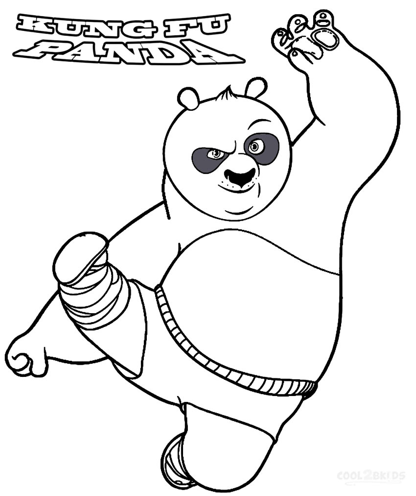 free printable kung fu panda coloring pages