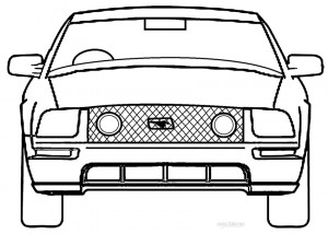 Coloring Pages of Mustang