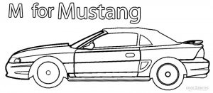 Ford Mustang Coloring Pages