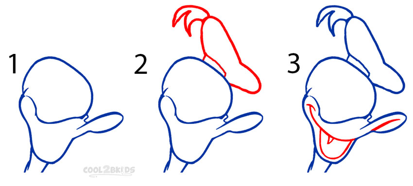 How to Draw Donald Duck (Step by Step Pictures)