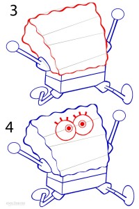 How to Draw Spongebob Step 2