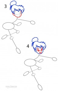 How to Draw Tinkerbell Step 2