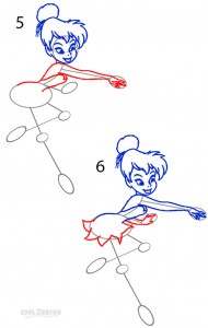 How to Draw Tinkerbell Step 3