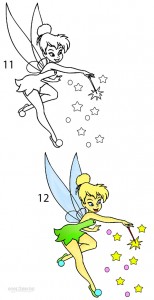 How to Draw Tinkerbell Step 6