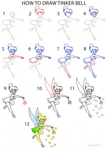 How to Draw Tinkerbell Step by Step