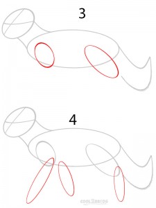 How to Draw a Cartoon Wolf Step 2