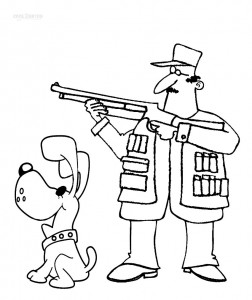 Hunting Coloring Page