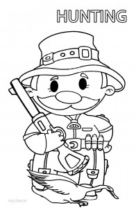 Hunting Coloring Pages