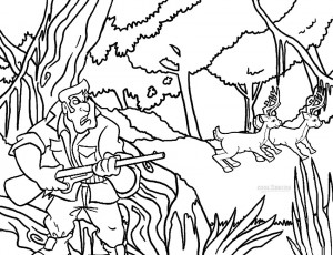 Hunting Coloring Pages for Kids