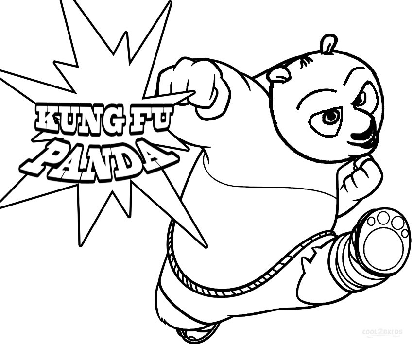 Printable Kung Fu Panda Coloring Pages For Kids