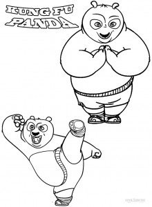 Kung Fu Panda Po Coloring Pages