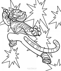 Kung Fu Panda Tigress Coloring Pages