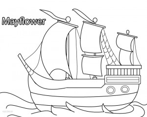 Mayflower Coloring Page