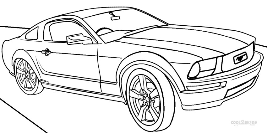 Printable Mustang Coloring Pages For Kids