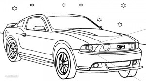 Mustang Coloring Page