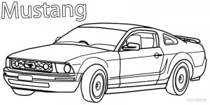 Mustang Coloring Pages