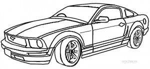 Mustang Coloring Pages for Kids