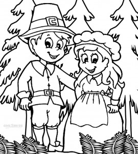 Pilgrim Coloring Pages